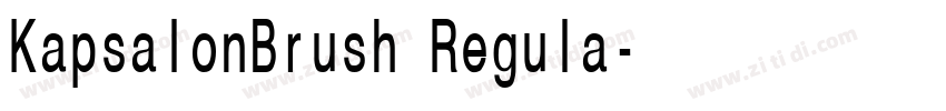 KapsalonBrush Regula字体转换